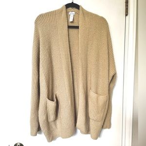 Cozy Tan Cardigan Sweater
